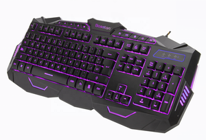 ゲーマー向けの本物のメカニカルタッチキーボードマウスマイクマウスパッドセットの5 in1ゲーミングコンボ - Product Image 2