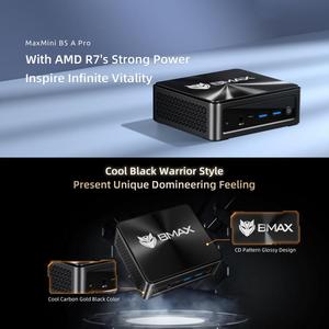 新デザインBMAX B5A Pro 2025 Win 11ミニPC 16GB + 512GB AMD Ryzen 7 CPUコンピュータミニゲームPCサポートRJ45/TFカード - Product Image 2