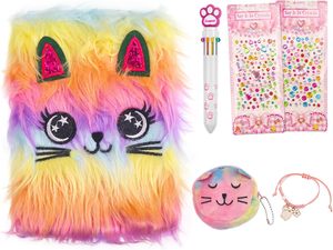 Lindo Bloc de notas de dibujos animados con cerradura y llave Diario Notas de estudio Diversión Escritura Dibujo Raspador Kawaii Útiles escolares - Product Image 3