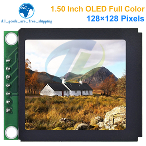 Pantalla OLED a todo Color de 1,5 "y 1,5 pulgadas, módulo de pantalla LED LCD, interfaz de puerto serie SPI 128x128, controlador SSD1351 128*128 - Product Image 2