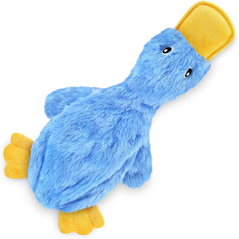 Best Pet Supplies Crinkle Dog Toy Cute No Stuffing Duck With Squeaker Soft Chew Toys For Dogs