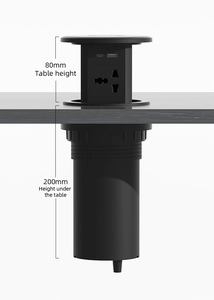 Lifting <strong>Socket</strong> 4 Outlet <strong>Multi</strong> <strong>Function</strong> Hidden Pneumatic Pop up <strong>Sockets</strong> Without Wireless Charging - Product Image 6