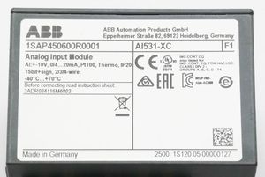 AI531 AI531-XC 1SAP450600R0001 E:F1 <strong>Analog</strong> <strong>Input</strong> <strong>Module</strong> 1SAP450600R0001 One Year Warranty - Product Image 2