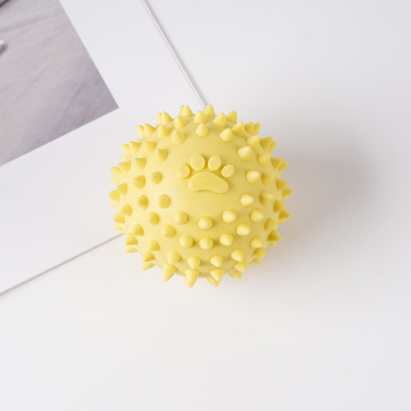 Pricked paw print voice ball 6cm 45g-yellow