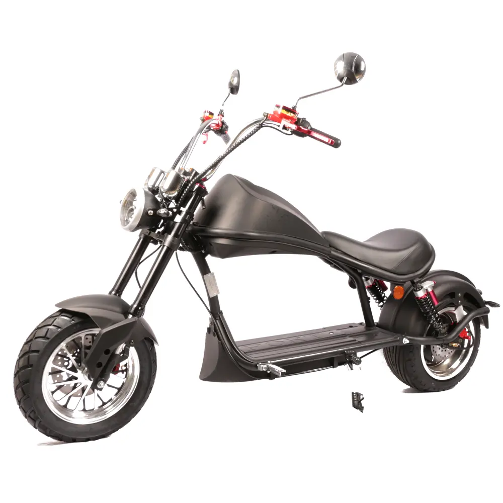 EEC Skuter Sepeda Motor Listrik, Disetujui COC Gaya Harley Kekuatan Super 1500W 3000W Citycoco untuk Dijual