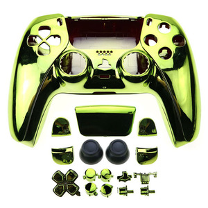 Set completo custodia cromata custodia protettiva pulsanti Shell Kit Mod per Controller Playstation 5 PS5 - Product Image 2