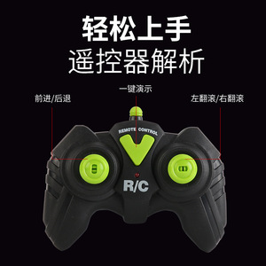 2.4G การขับขี่แบบ dual-Side RC Tumbler Car 360 ° flip Radio controling พร้อมไฟ LED เปลี่ยน R C ของเล่นของขวัญสำหรับเด็ก - Product Image 2