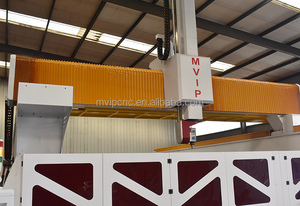 Enrutador CNC de 5 ejes para grandes áreas para cortar aluminio cobre latón metal suave con nuevo motor servo de control Siemens Syntec - Product Image 3