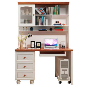 Mesa de ordenador de escritorio, con estantería, mesa de estudio - Product Image 1