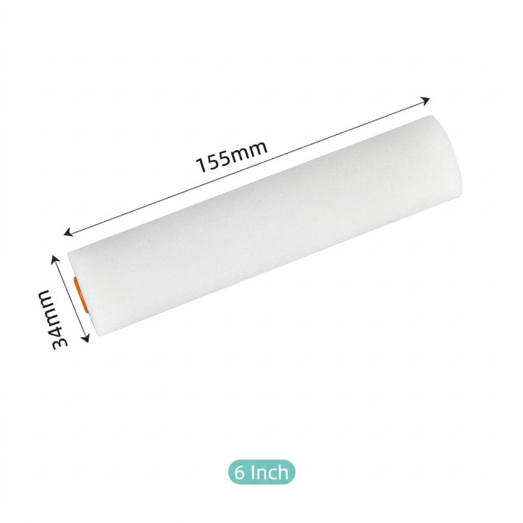 Tête de brosse blanche de 6 pouces