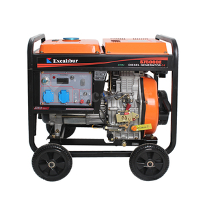 卸売6Kva 220V 12V-8.3Aディーゼル発電機、新しいデザイン230V 240Vオープンフレームディーゼル発電機 - Product Image 4