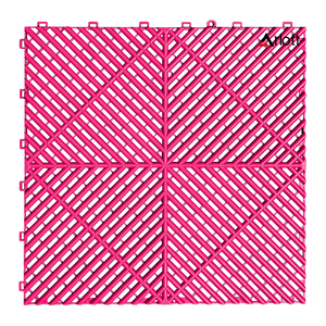 High Quality Eco-friendly PP Garage Floor Tiles Easy Installation Interlocking System for Carwash Detailing Plastic Flooring