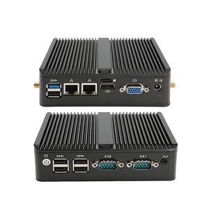 Win 10 11 Server Embedded Linux Router 2 Dual Lan X86 K10 Intel i3 i5 i7 Celeron N2840 J1900 Industrie Lüfter loser industrieller Mini-PC - Product Image 1