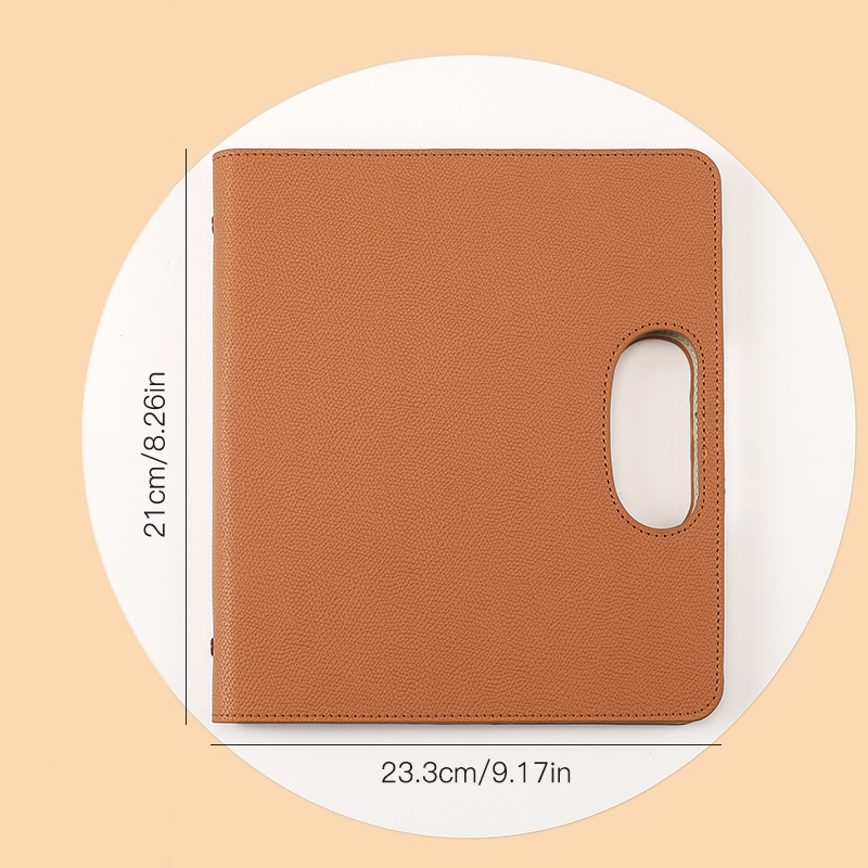 Cuaderno portátil marrón