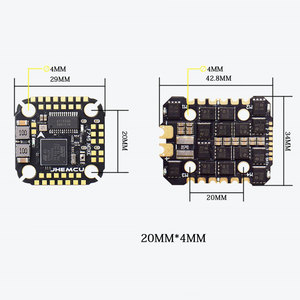 Мини-Контроллер полета HEMCU F745, стек ICM-42688-P, Полетный контроллер F745 AM32 45A 60A 4in1 ESC 3-6S для RC FPV дронов - Product Image 5