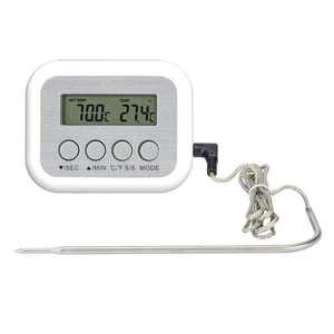 Termometro digitale a sonda singola per la carne con avviso Timer Display LCD regolatore di temperatura del forno per la cottura di torrefazione BBQ ODM - Product Image 1