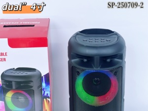 Altavoz Bluetooth portátil RGB de 4 pulgadas, sistema de sonido inalámbrico de graves profundos de 10W con MIC TWS USB TF FM AUX, función LED - Product Image 3