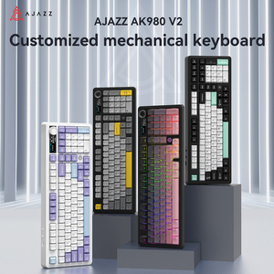 AJAZZ AK980 98-Key Wired Wireless Gaming Mechanical <strong>Keyboard</strong> Type C with Red Switch Color Lighting for Desktop English Language - Product Image 2