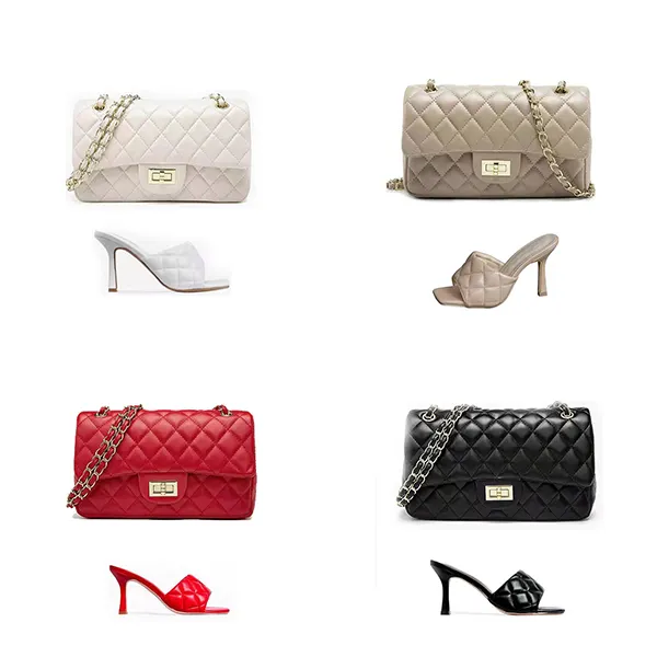 Sacs à main de luxe pour femmes, sandales de luxe avec logo personnalisé, chaussures à talons, nouvelle collection,