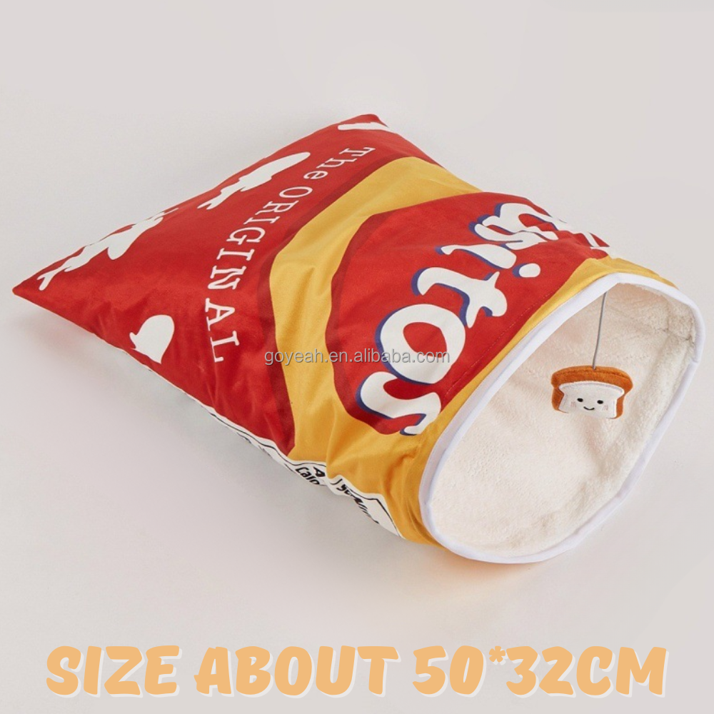 Sachet de chips rouges