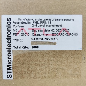 Stm32f765igk6 Bga-176 Industrie qualität Mcu 216mhz 1mb Programmsp eicher 320kb Ram kann Fd Usb Otg Hs - Product Image 2