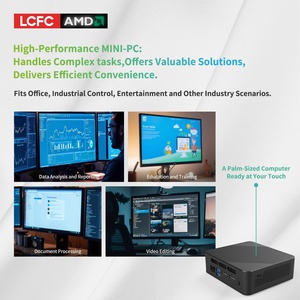 Nhỏ Acryl nhựa <span class=keywords><strong>Mini</strong></span>-<span class=keywords><strong>ITX</strong></span> ngang máy tính để bàn PC trường hợp LCFC-P02 Quạt làm mát AMD cho 5 3500u Radeon RX Vega 8 cổ phiếu giao hàng - Product Image 4