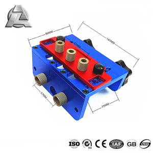 ZJD-BT038K1งานไม้เครื่องมือLocatorเครื่องมือ3 Un 1เจาะรูท่องเที่ยวDowelling Jig Kitสำหรับเฟอร์นิเจอร์Fastเชื่อมต่อ3 In 1
