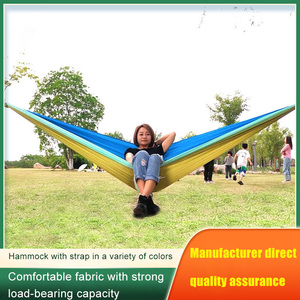 Hợp Thời Trang Trọng Lượng Nhẹ <span class=keywords><strong>Nylon</strong></span> 2-Người Cắm Trại Võng Cho Ngoài Trời Săn Bắn Sinh Tồn Di Động Sân Vườn Giải Trí Dù Thiết Kế - Product Image 2
