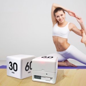Cube Timer sensore di gravità Flip LCD Timer da cucina esercizio conto alla rovescia Timer da gioco 30/60 minuti per la gestione del tempo dei bambini - Product Image 6