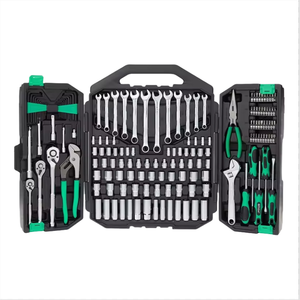 170-Piece All-Purpose Tool Kit and Socket <strong>Set</strong>, 16 X <strong>20</strong> X 3.5 in Car Wrench Tool Kit