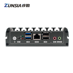 Zunsia 2 Lan Barebone Mini PC Nano Quad Core Celeron J1900 N4200 Atom E3845 1Com <strong>Cloud</strong> Terminal Industrial Mini <strong>Computer</strong> Case - Product Image 3