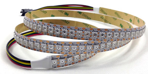 APA102 SK9822 встроенные 144 светодиоды/м RGB Светодиодная лента с адресуемым светом 5 В 5050 RGB SMD светодиодные гибкие полосы - Product Image 5