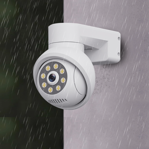 Sistema de cámara de seguridad de visión nocturna a prueba de agua de fábrica 5MP HD intercomunicador bidireccional Video PTZ WiFi solar IP NVR cctv kits de cámara - Product Image 4