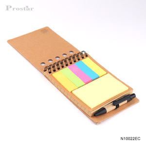 环保软木定制便签带再生纸笔软木盖牛皮纸便签纸 - Product Image 3