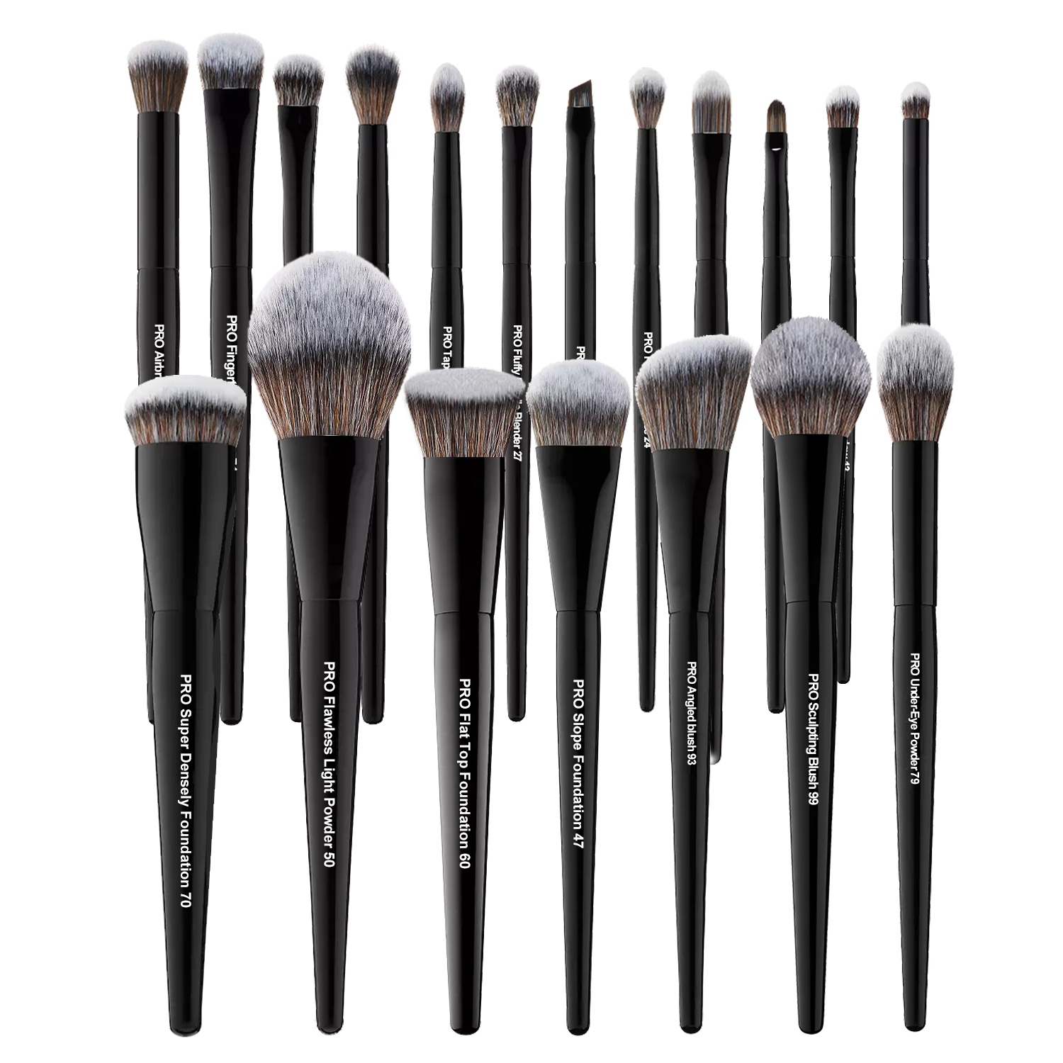 19pcs se phora black brush