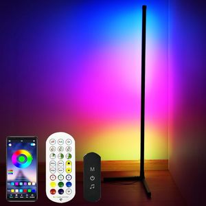 <strong>LED</strong> Floor Lamp Corner Mood Light <strong>RGB</strong> Color Changing Mood Dimmable/Music Sync with APP &amp; Remote Control for Home Party Decoration - Product Image 1