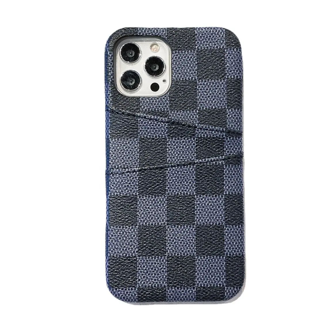 Luxe Hoge Kwaliteit Designer Dual Card Slot Pu Lederen Mobiele Telefoon Case Voor Iphone