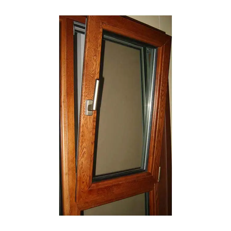 KDSBuilding Interior Exterior Ventanas de madera de roble Inclinación y giro Ventana de vidrio de madera Formas personalizadas de ventanas de madera y vidrio