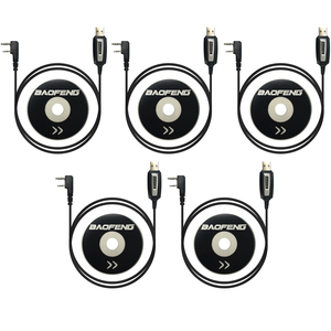 Cavi di programmazione Baofeng cavo dati Walkie Talkie USB 5 pz per UV5R UV6R UV-10R UV16 UV-25 Pro 888S UV-82 GT5 UV-5RH K5 PLUS - Product Image 1