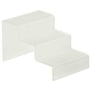 3 <strong>Step</strong> Acrylic Retail Riser <strong>Counter</strong> <strong>Display</strong> Stands Clear Plastic Tiered Plinth for Shop Stalls Ornament &amp; Storage Organizer - Product Image 3