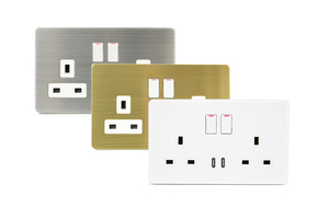 Enchufe de pared del Reino Unido, interruptor de alimentación doméstico, interruptor doble con interfaz tipo C y USB, uso multifunción,
