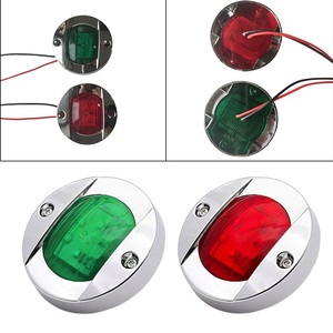 12V 24v Blue/ White Marine Boat <strong>Transom</strong> <strong>LED</strong> Stern Light Round Cold White <strong>LED</strong> Tail Lamp Yacht Accessory - Product Image 4