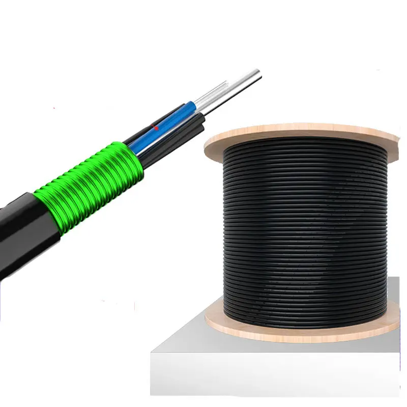 GYTS cavo in fibra ottica 9/125 in modalità singola cavo in fibra 9.7mm con guaina in PE G652D 2 core cavo in fibra