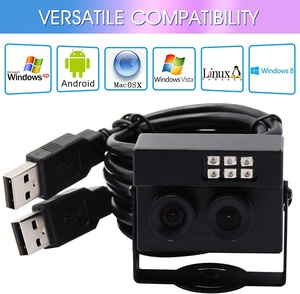 ELP 2MP çift Lens 3D Stereo VR kamerası RGB & B/W Video USB kamera için yüz tanıma ve biyolojik algılama - Product Image 5