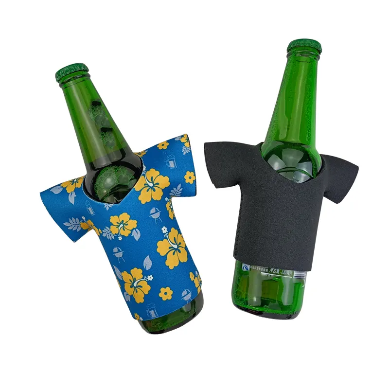 De neopreno camiseta cerveza enfriador de botella aislado cerveza enfriador de botella