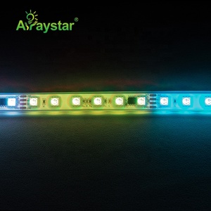 แถบไฟ LED UCS512 DMX512พิกเซลกันน้ำ5050 RGB 72 Leds/M แถบ LED ดิจิตอลแบบระบุที่อยู่ได้สำหรับจัด IP67แนวนอน - Product Image 6