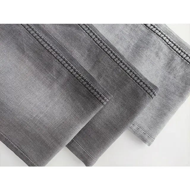 Material de estoque de qualidade 4.5oz lavado 100% algodão, sarja fio dyed denim tecido para calças de brim