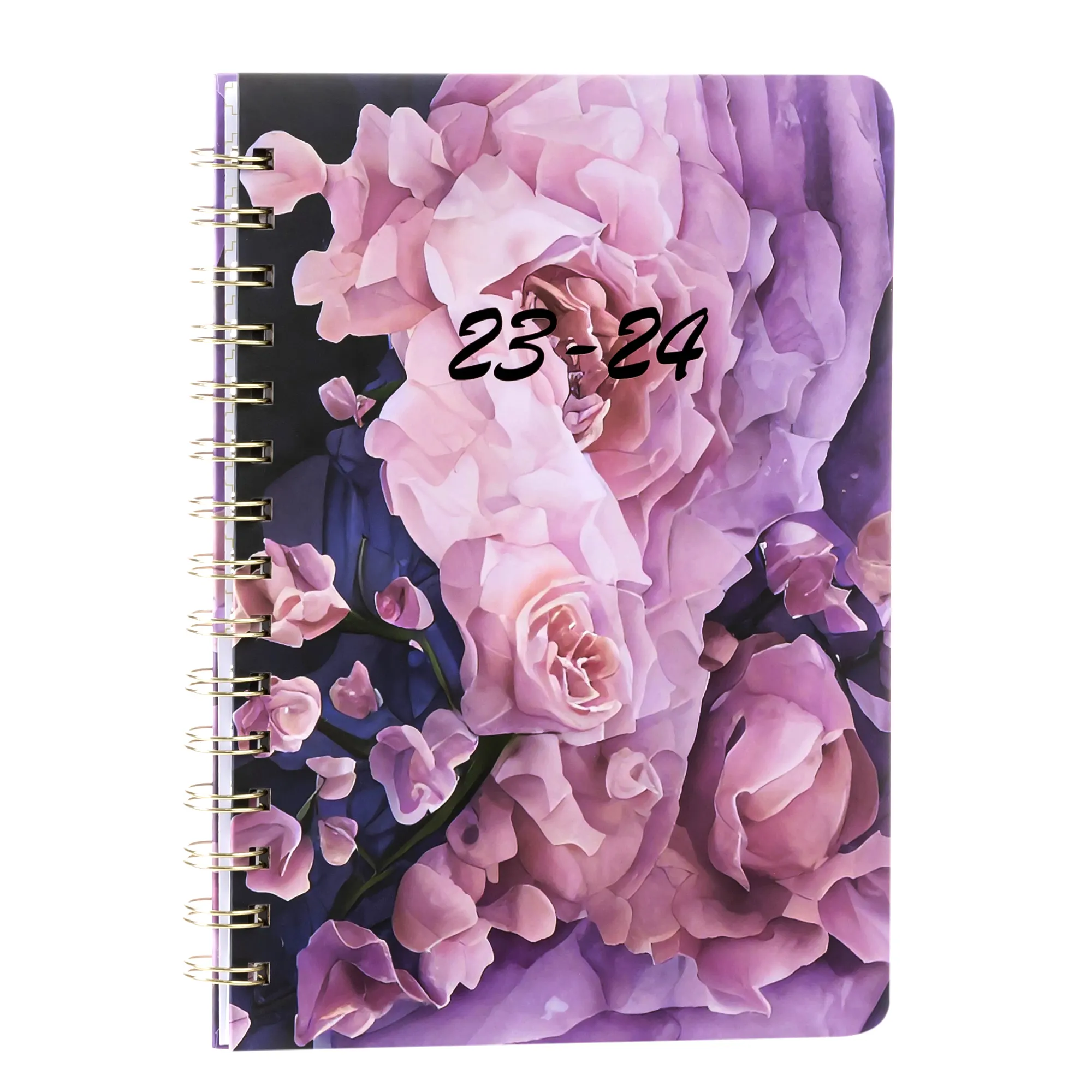 Custom Printing planner 2024-2025 dairy note book reciper organizer A5 Spiral Planner Notebook