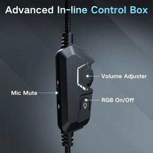 Sama Tùy Chỉnh Tốt Nhất 7.1 Chơi Game Tai Nghe RGB USB Gamer Bass Surround Tiếng Ồn Cangelling Microphone Over Tai Nghe Chơi Game - Product Image 5