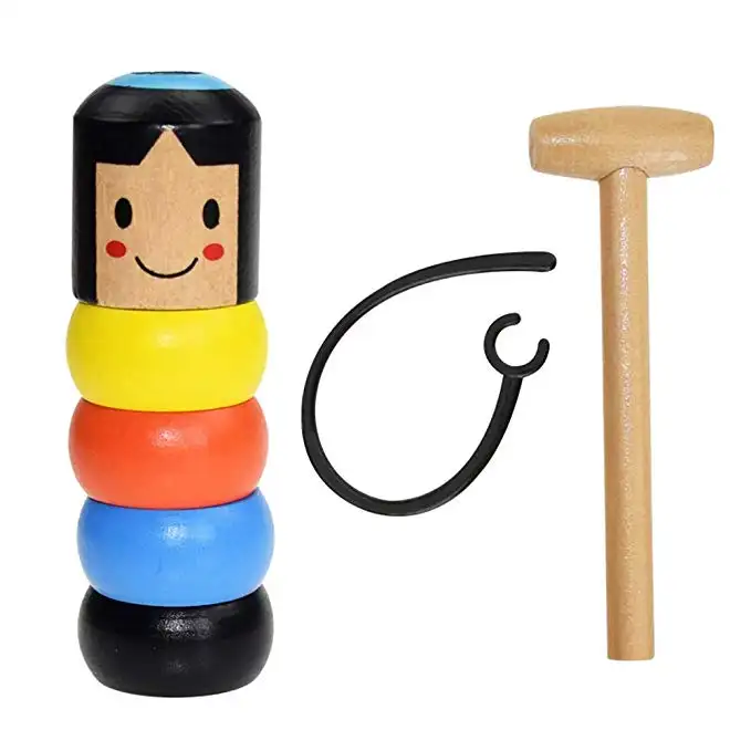 Mainan Sihir Tahan Pecah Kayu Kustom untuk Anak-anak Mainan Anak Kualitas Tinggi 1Set Mainan Boneka Kayu Abadi Mainan Anak Beli Online